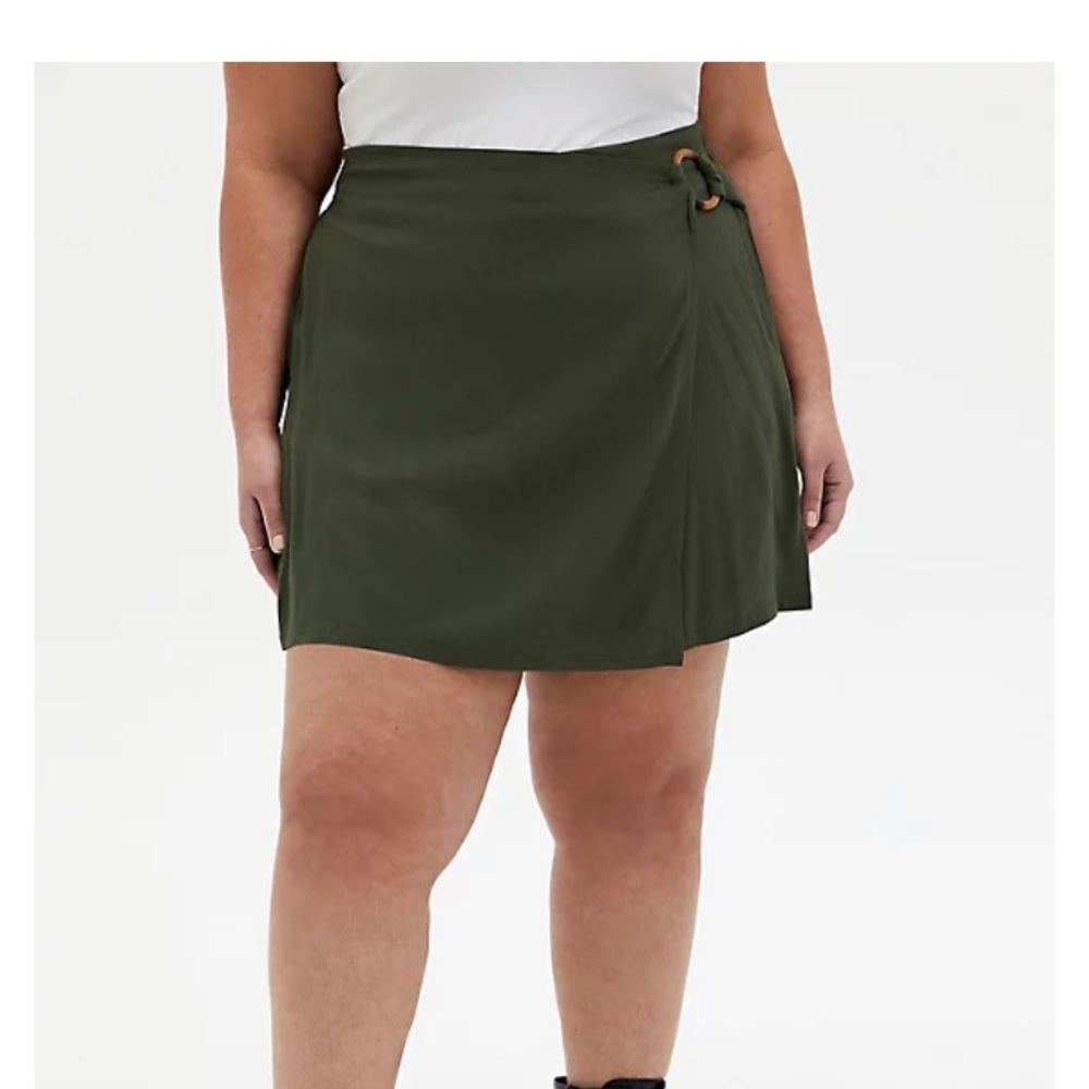 Torrid skort skirt/ shorts size 3x army green
